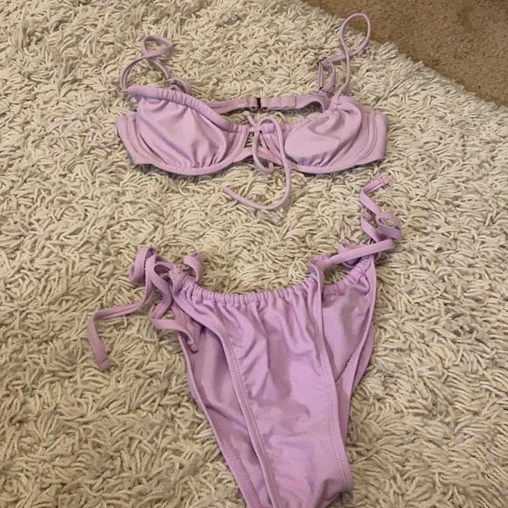 Target Purple swimsuit, top and bottom, never worn